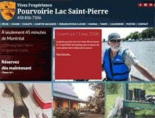 Tablet Screenshot of lacsaintpierre.com